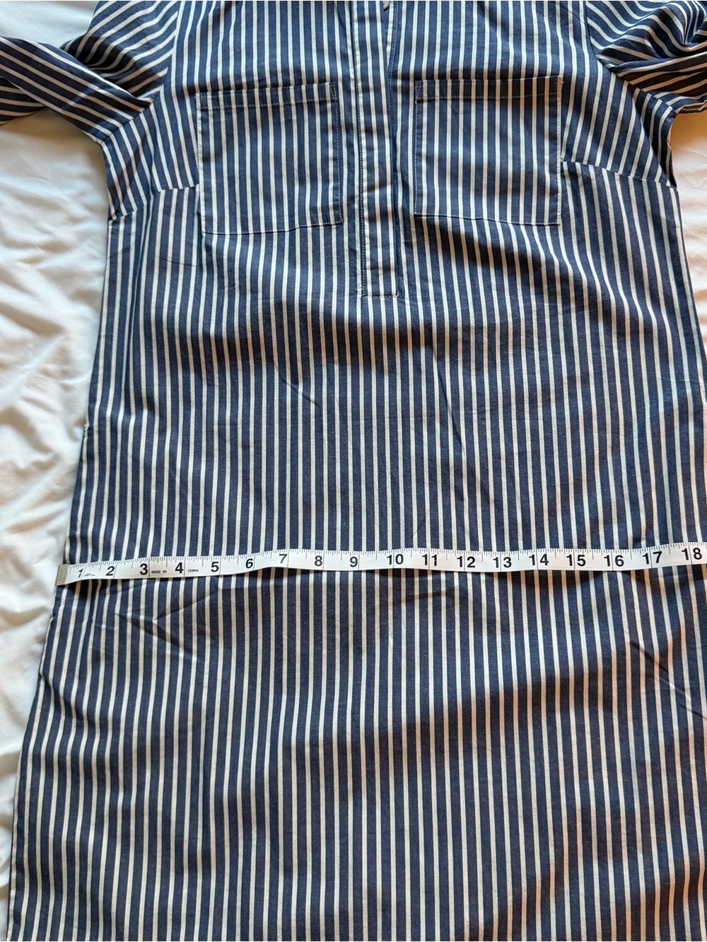 J. Crew Factory Long-sleeved Striped Shirt Dress - Picture 12 of 12